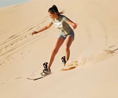 Alma Carmona's daughter Andrea Meza snowboarding